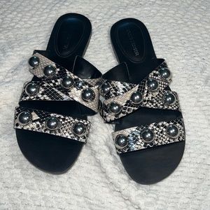 Marc Fisher Bryte Flat Slide Sandals